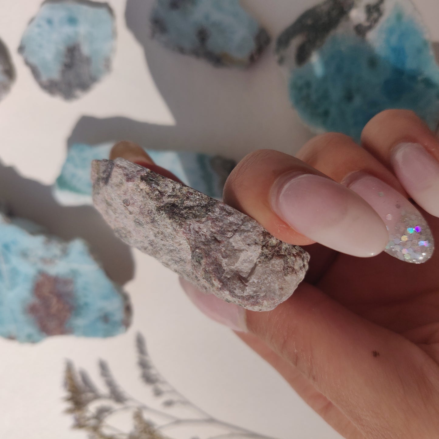 Polished Larimar Slab (#J8)
