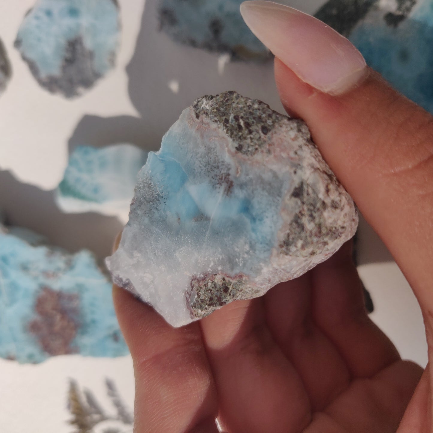 Polished Larimar Slab (#J8)