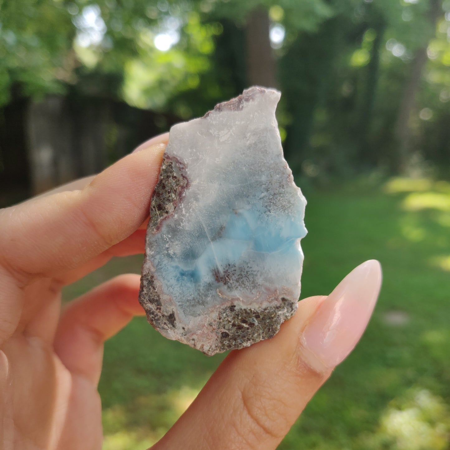 Polished Larimar Slab (#J8)