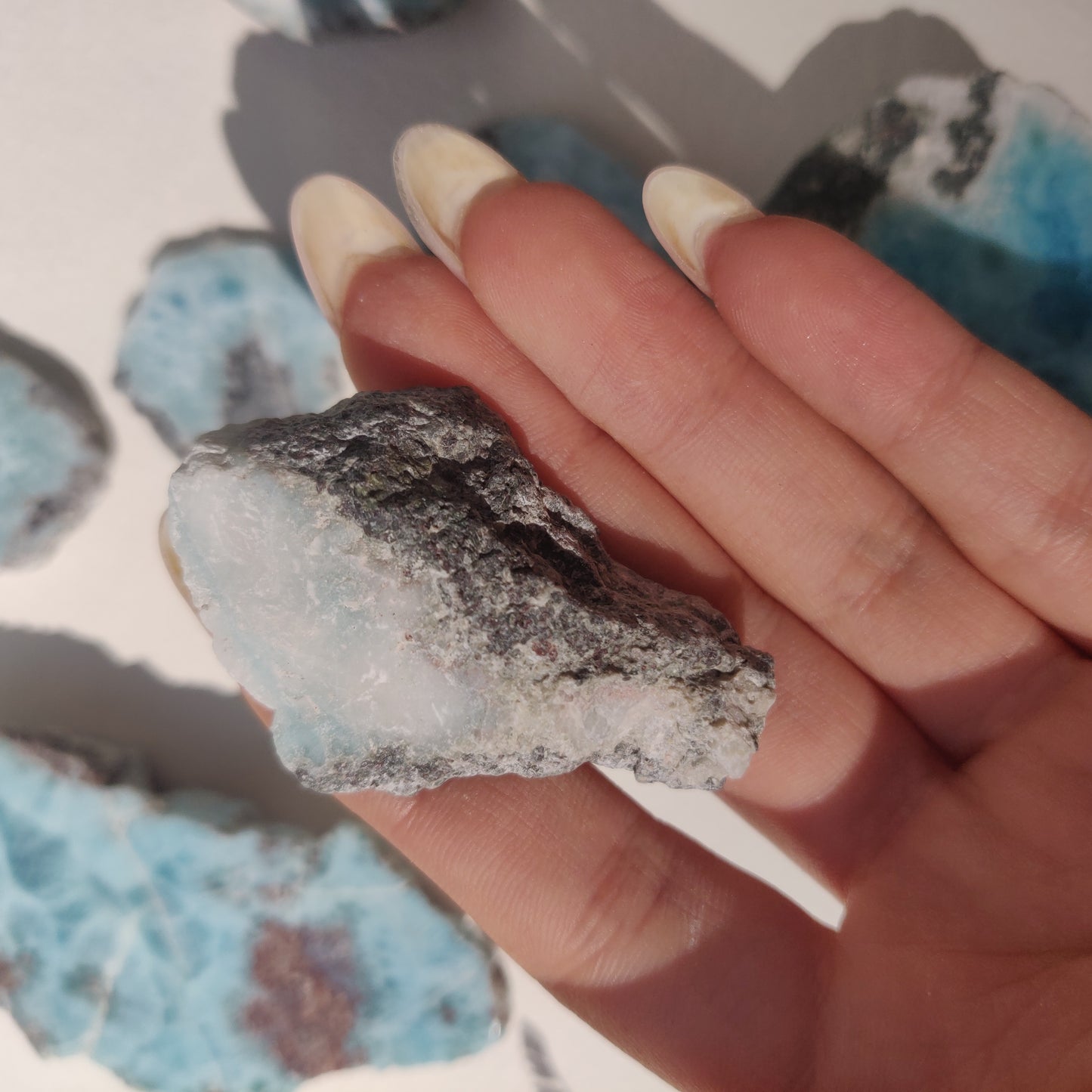 Polished Larimar Slab (#J1)