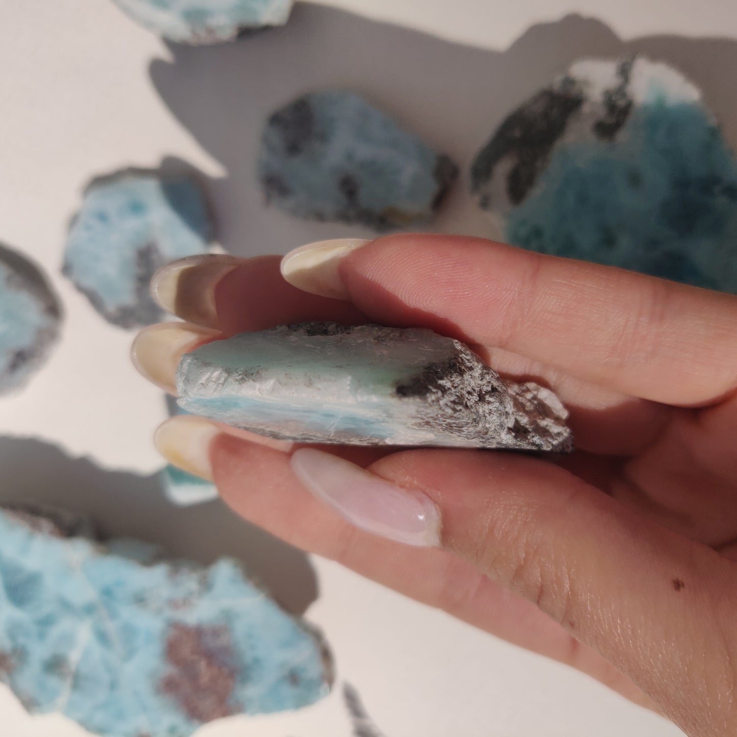 Polished Larimar Slab (#J1)