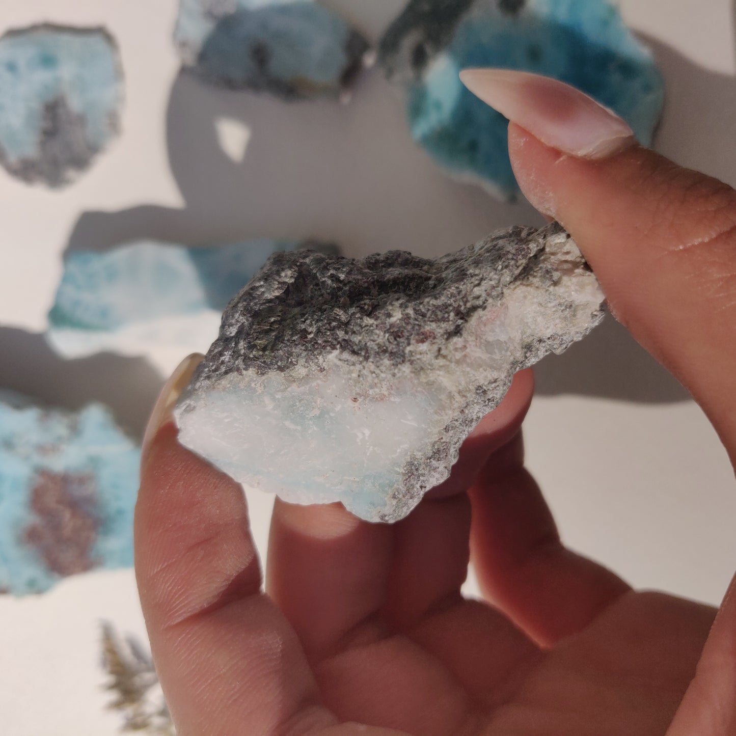 Polished Larimar Slab (#J1)