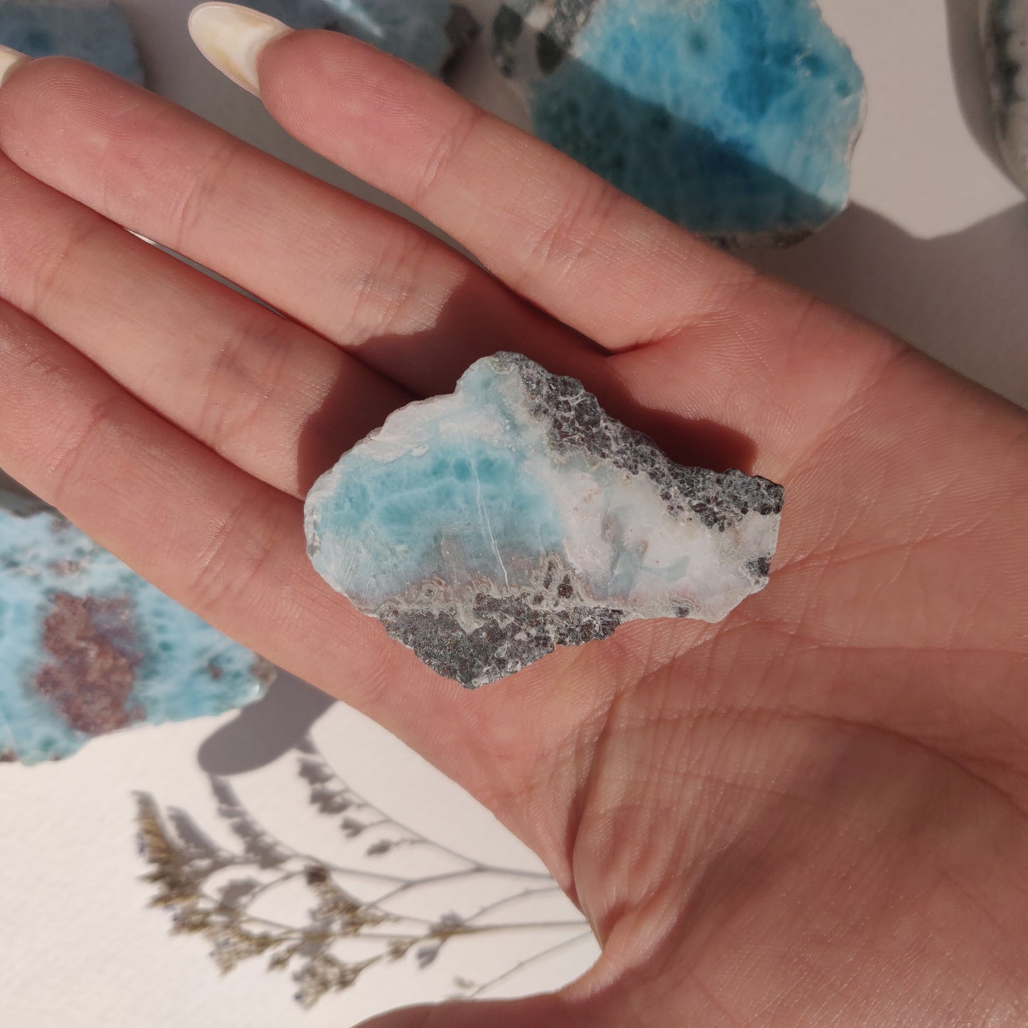 Polished Larimar Slab (#J1)