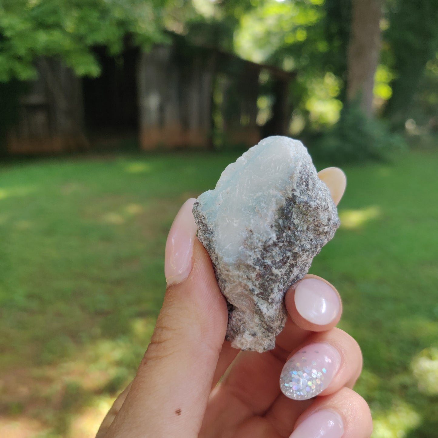 Polished Larimar Slab (#J1)