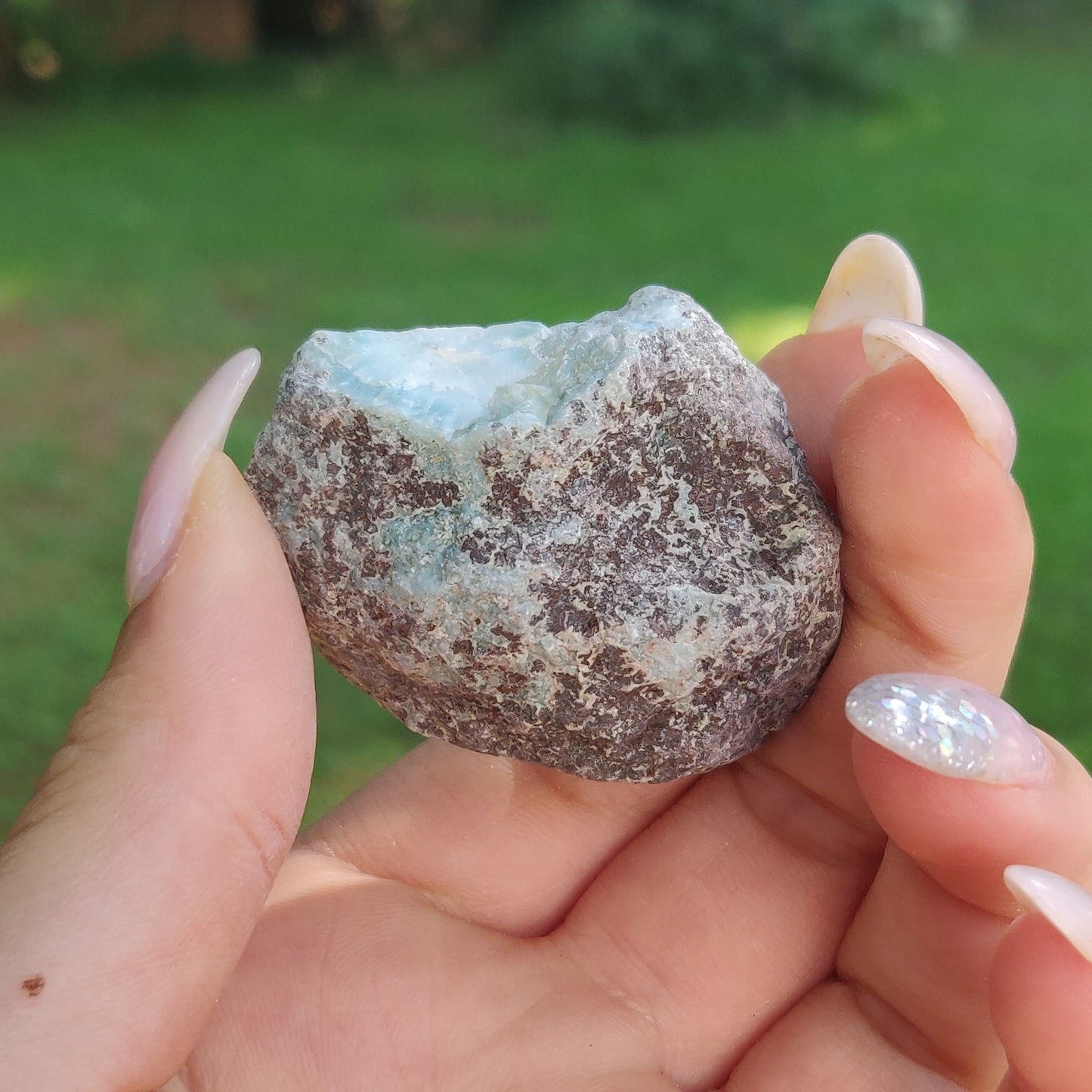 Polished Larimar Slab (#J2)