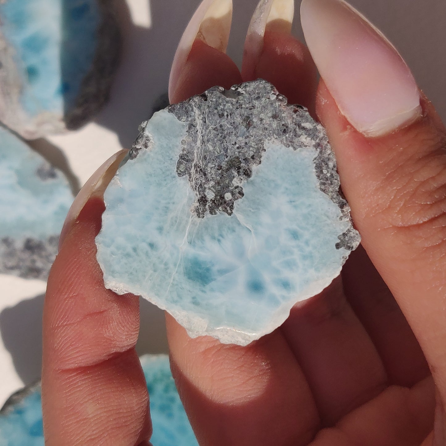 Polished Larimar Slab (#J5)