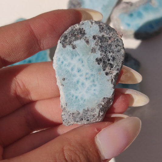 Polished Larimar Slab (#J4)