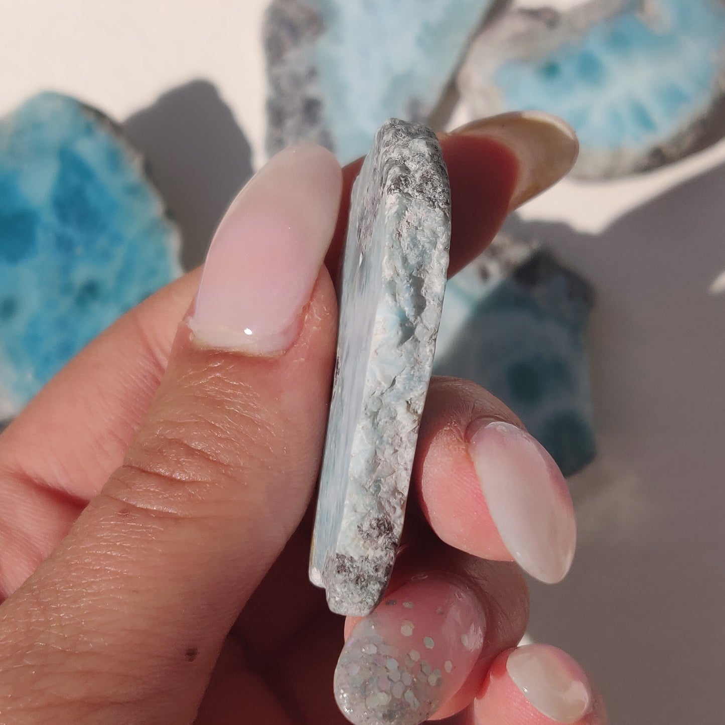 Polished Larimar Slab (#J4)