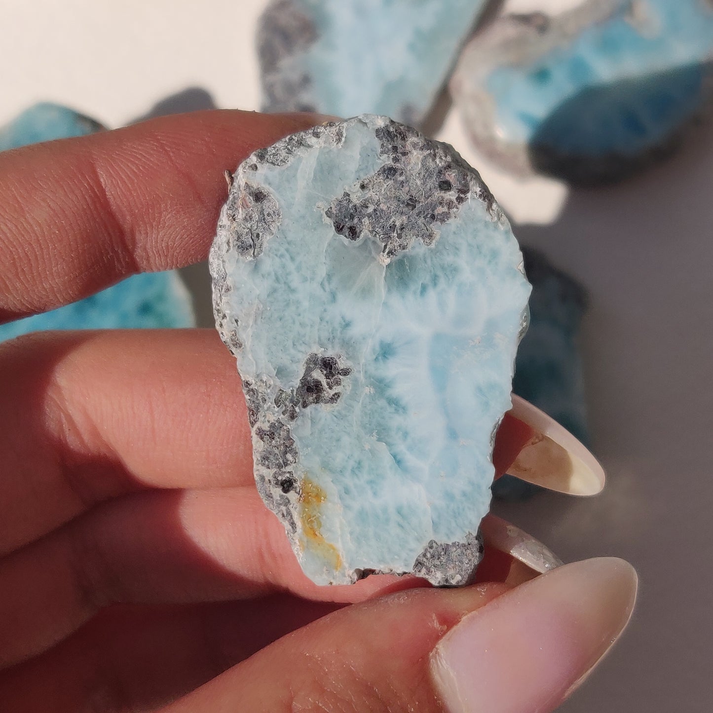 Polished Larimar Slab (#J4)