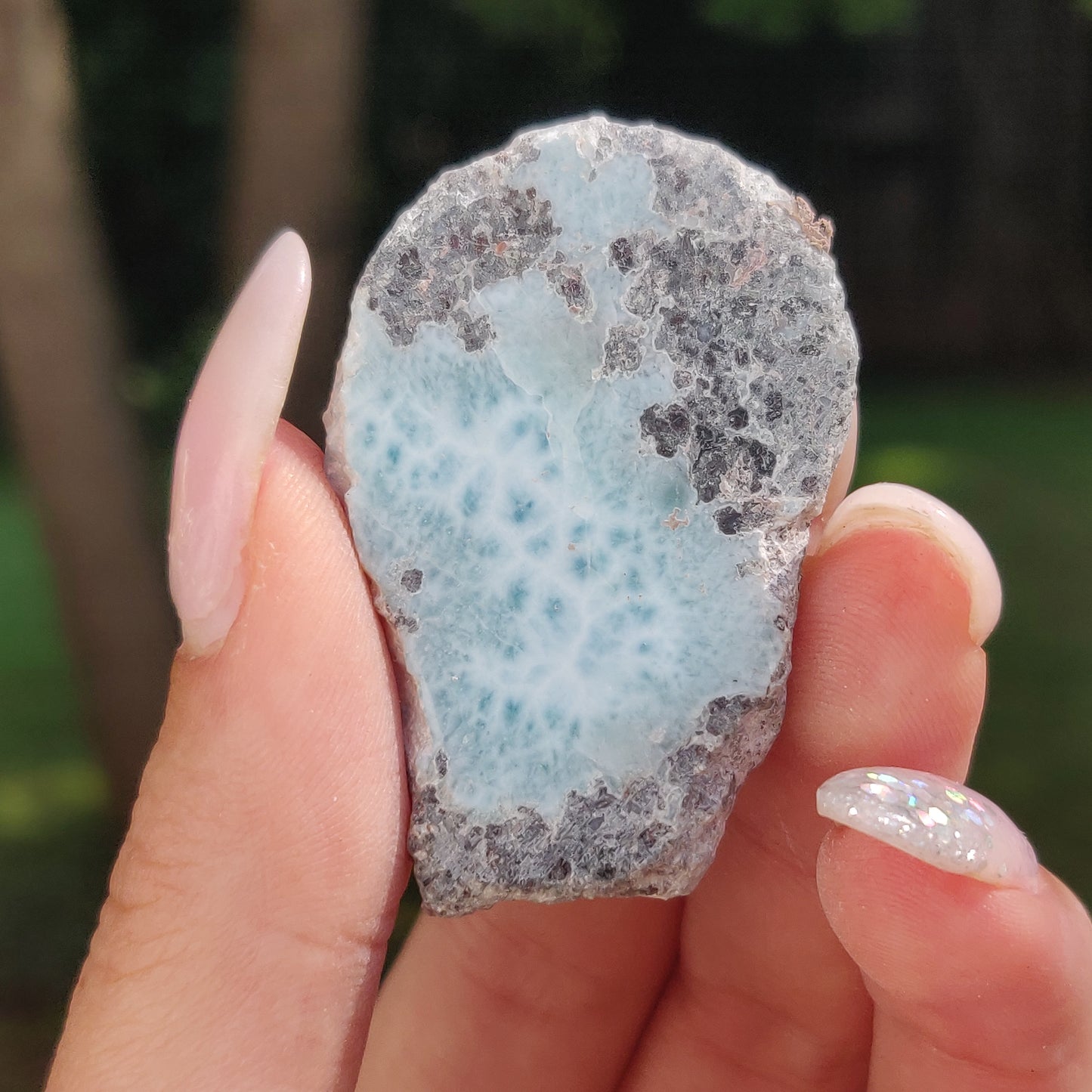 Polished Larimar Slab (#J4)