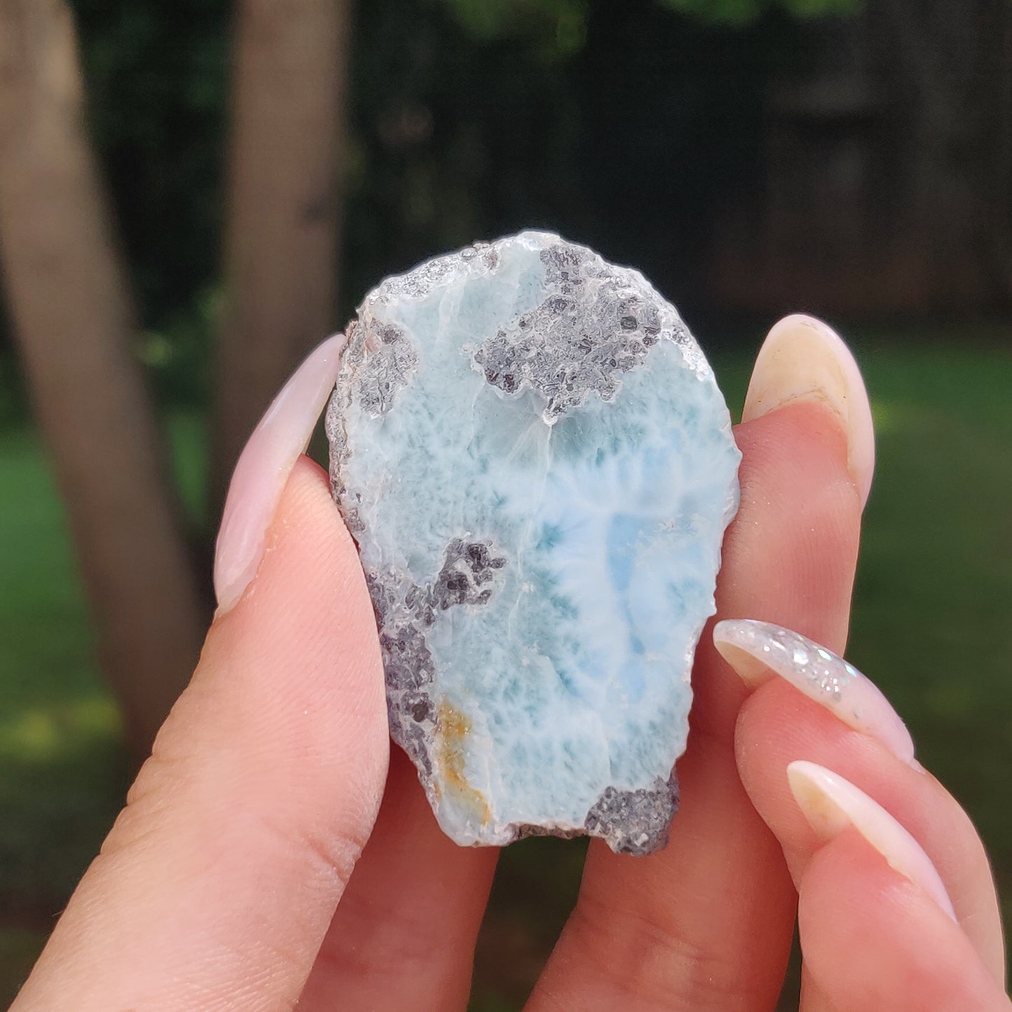 Polished Larimar Slab (#J4)