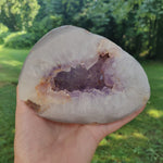 Large Amethyst Agate Geode - over 2 LBS! (#J1)