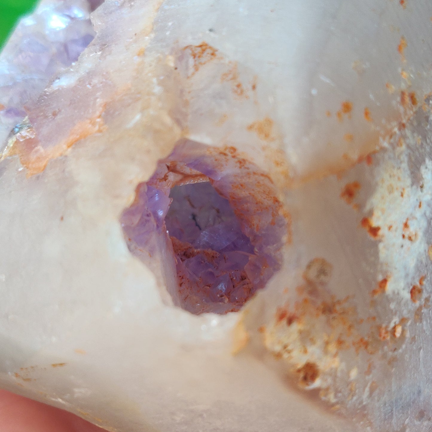 Large Amethyst Agate Geode - over 2 LBS! (#J1)