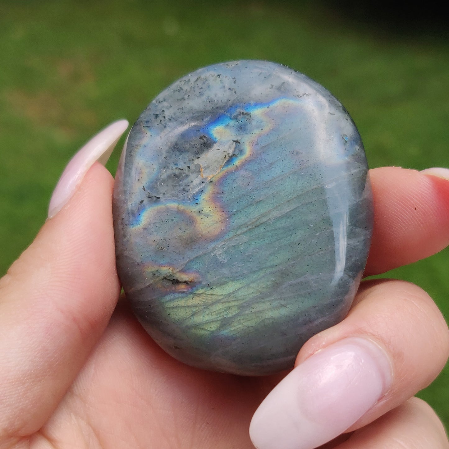 Labradorite Palm Stone (#J13)