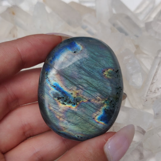 Labradorite Palm Stone (#J13)