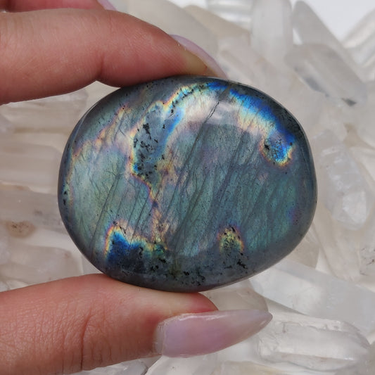 Labradorite Palm Stone (#J13)