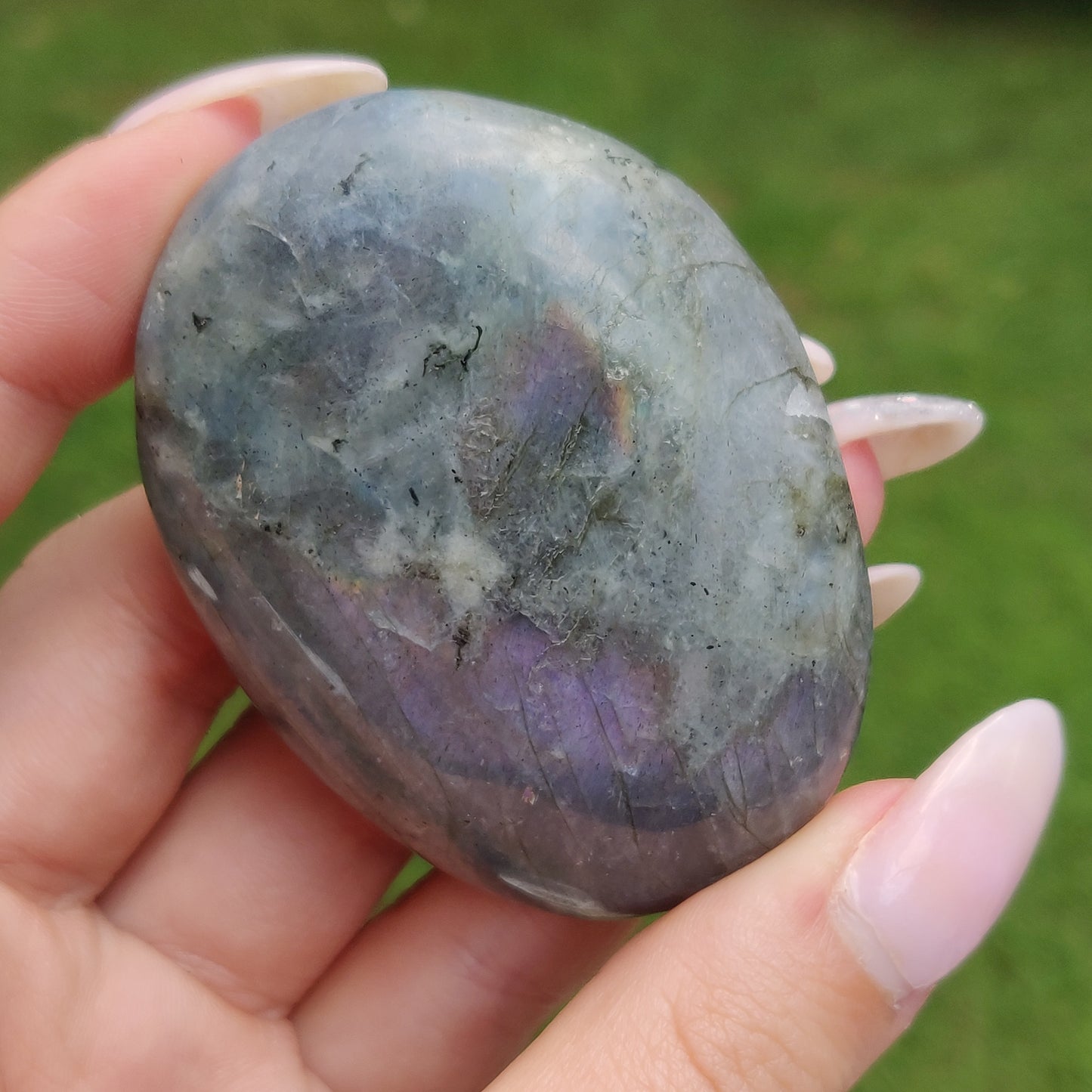 Labradorite Palm Stone (#J12)