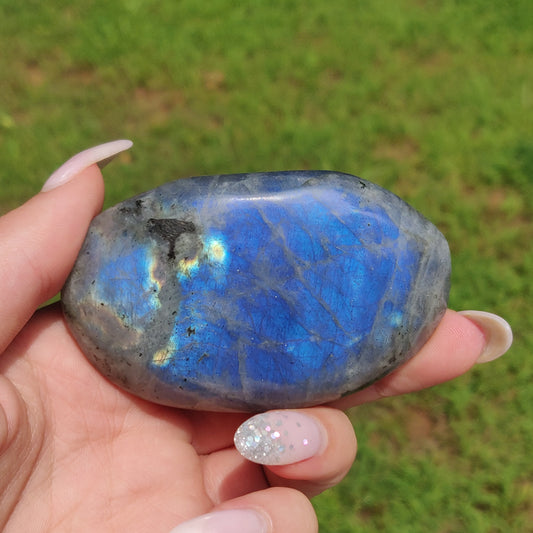 Labradorite Palm Stone (#J7A)