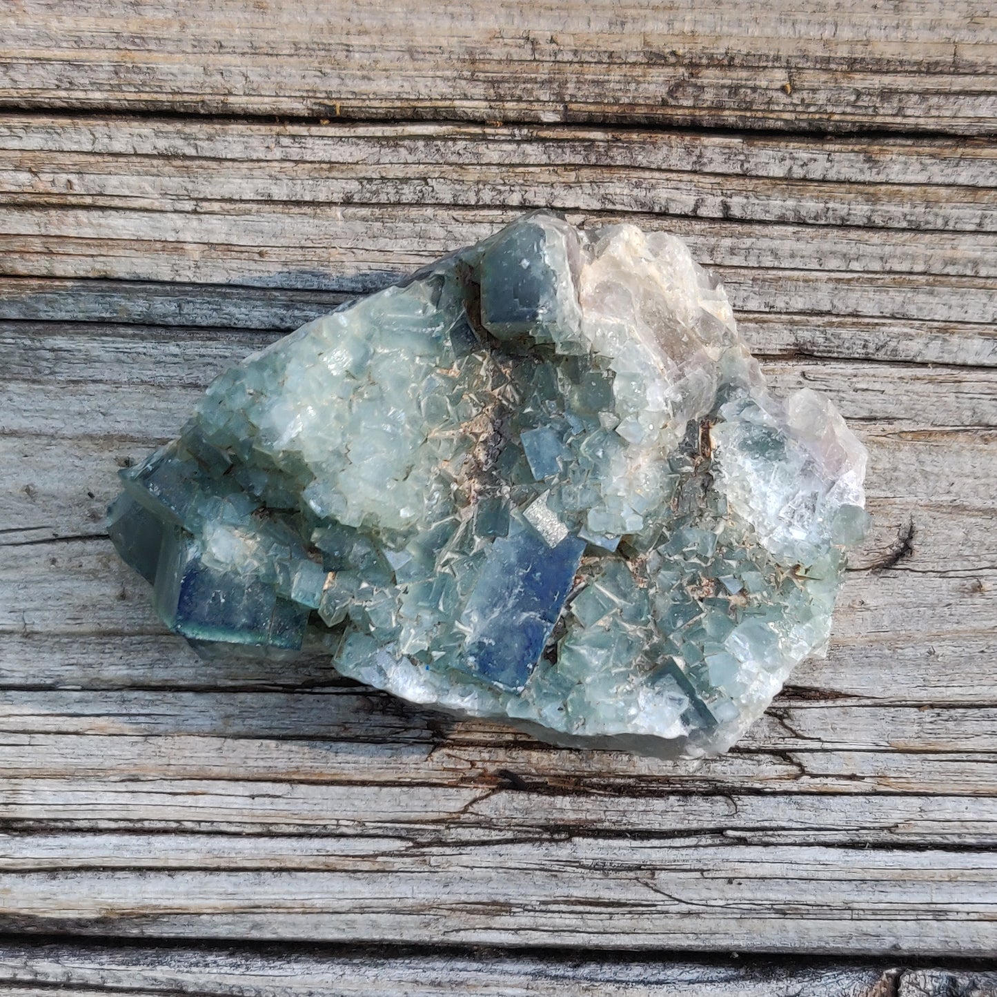Raw Cubic Fluorite Cluster (#J6)