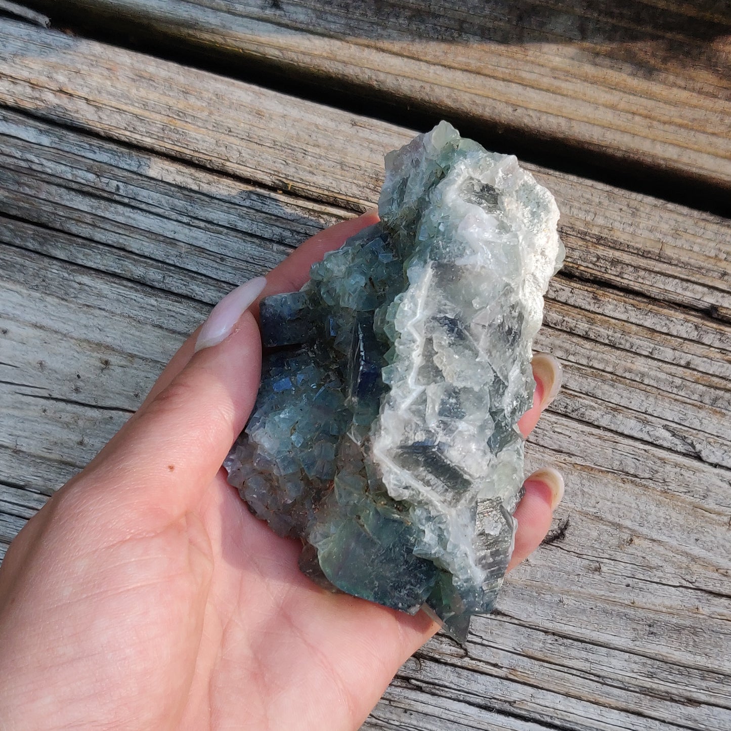 Raw Cubic Fluorite Cluster (#J6)