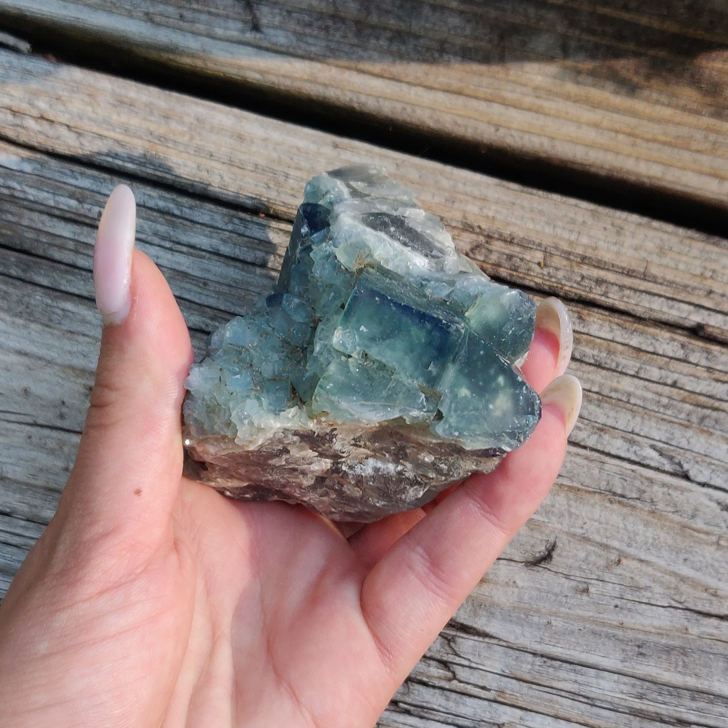 Raw Cubic Fluorite Cluster (#J6)