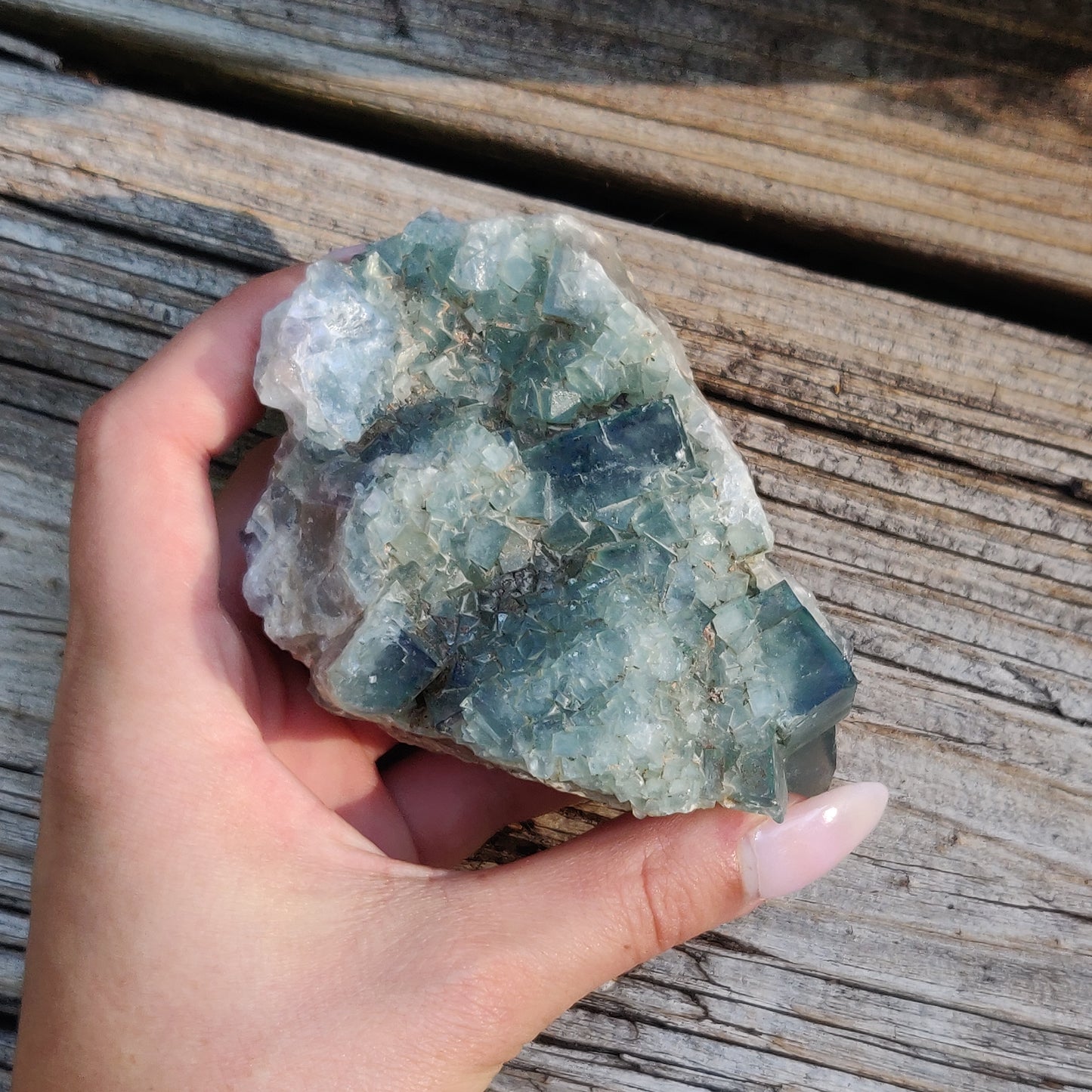 Raw Cubic Fluorite Cluster (#J6)