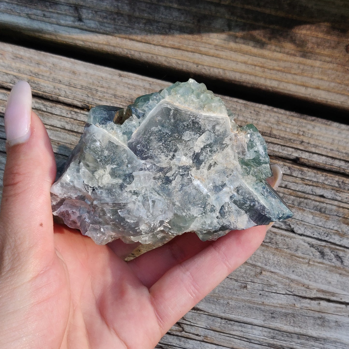 Raw Cubic Fluorite Cluster (#J6)