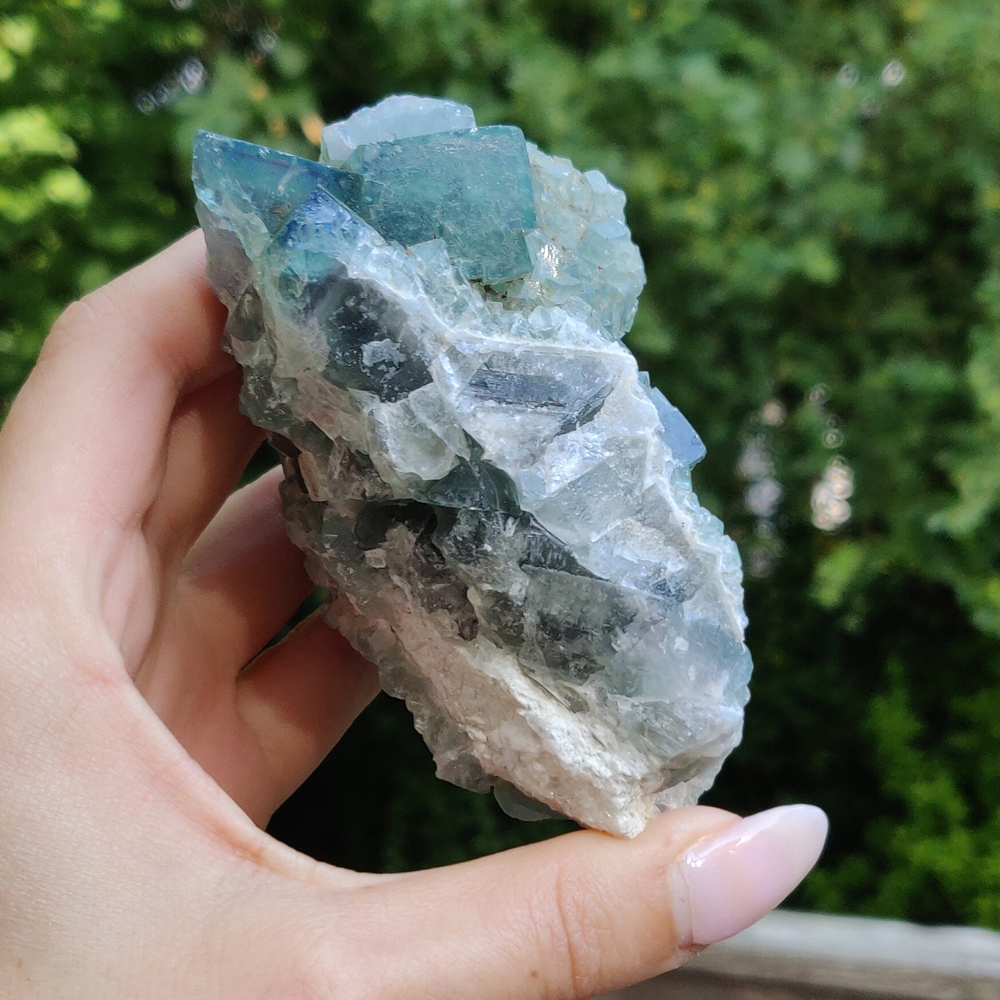 Raw Cubic Fluorite Cluster (#J6)