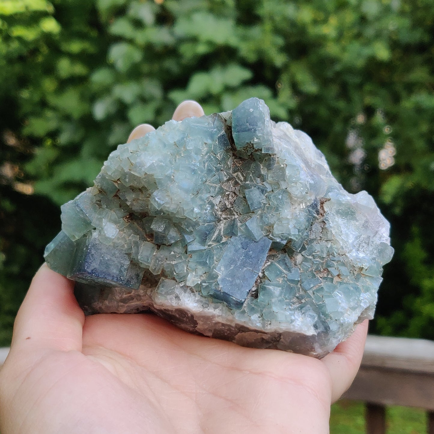 Raw Cubic Fluorite Cluster (#J6)