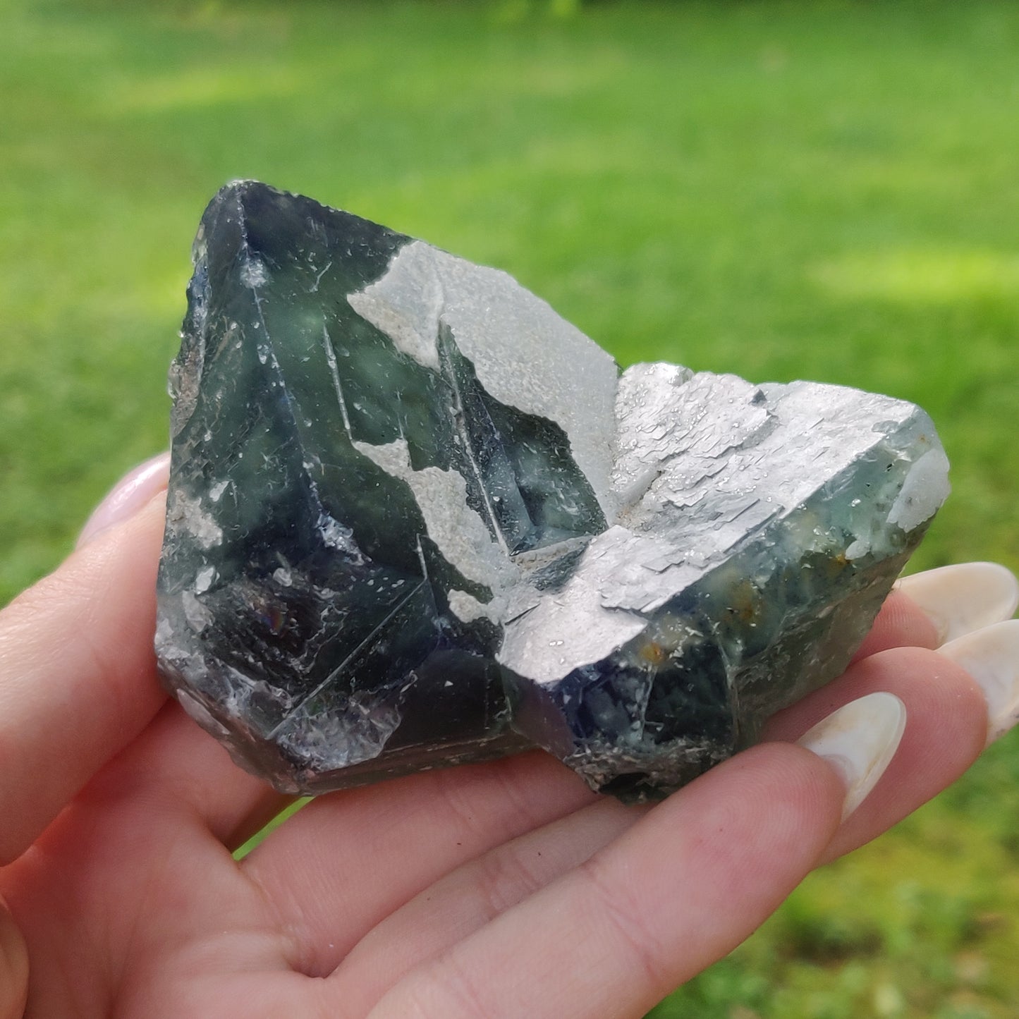 Raw Cubic Fluorite Cluster (#J5)