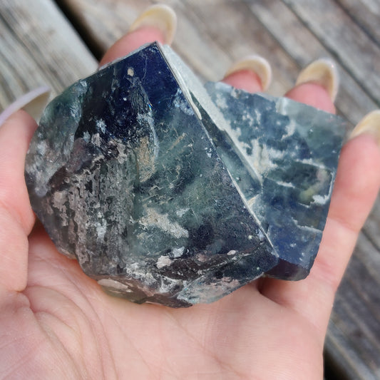Raw Cubic Fluorite Cluster (#J5)