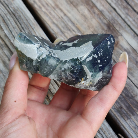 Raw Cubic Fluorite Cluster (#J5)