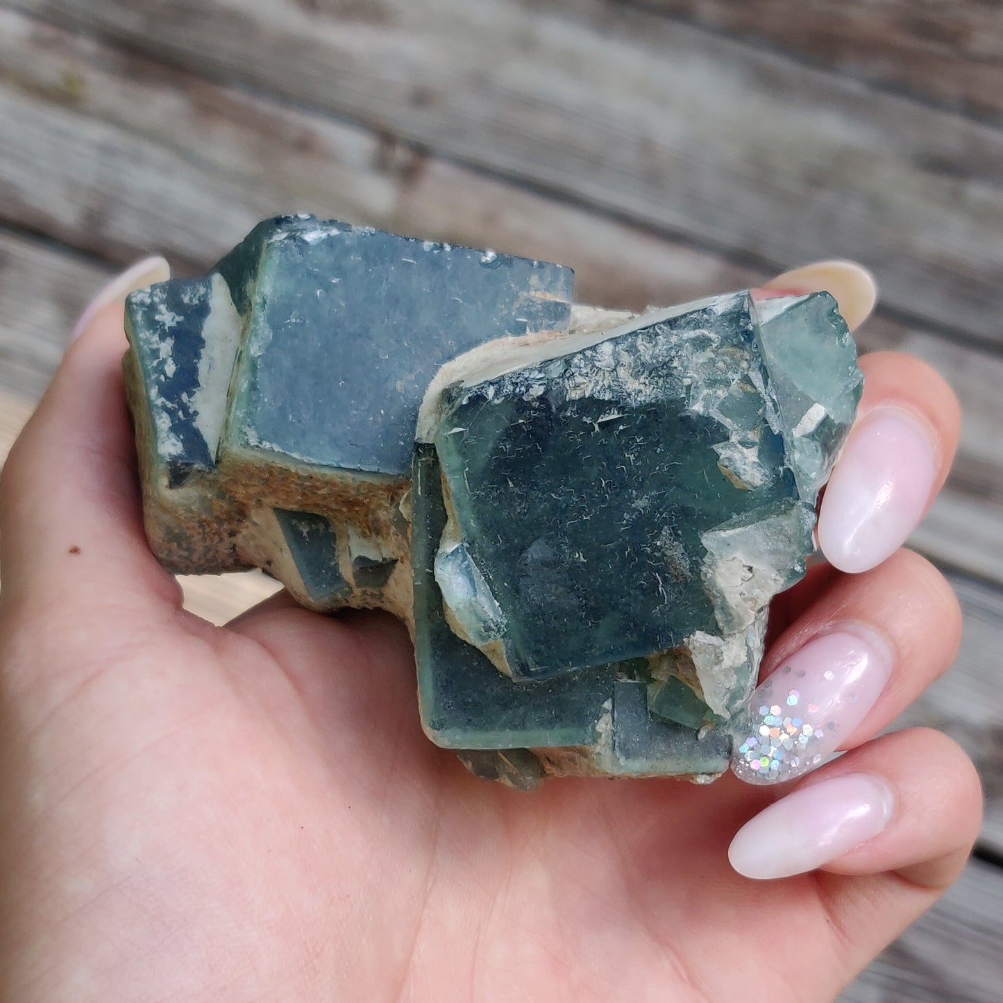 Raw Cubic Fluorite Cluster (#J3)