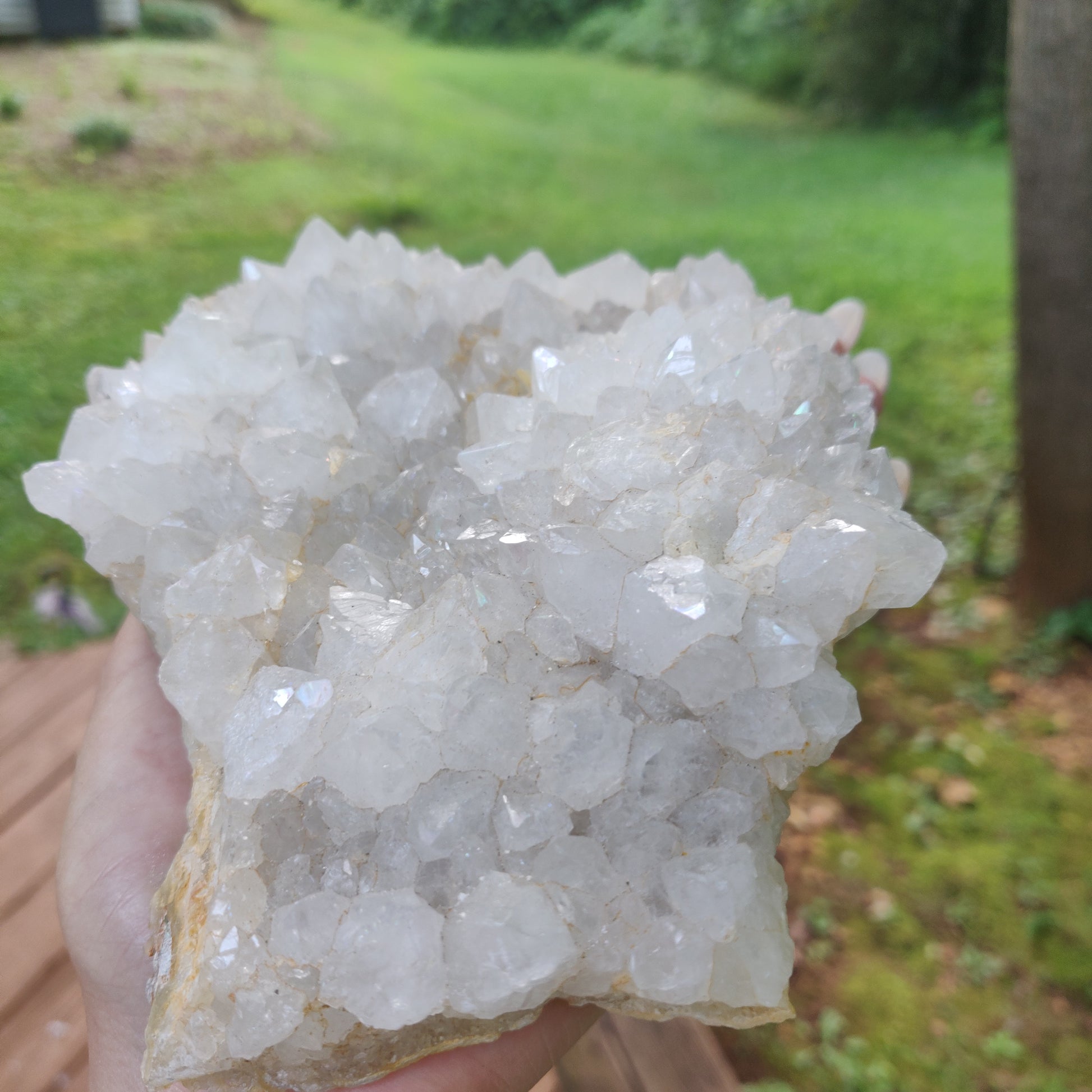 Anandalite Cluster, Natural Aurora Quartz Cluster (#J4) - Simply Affinity