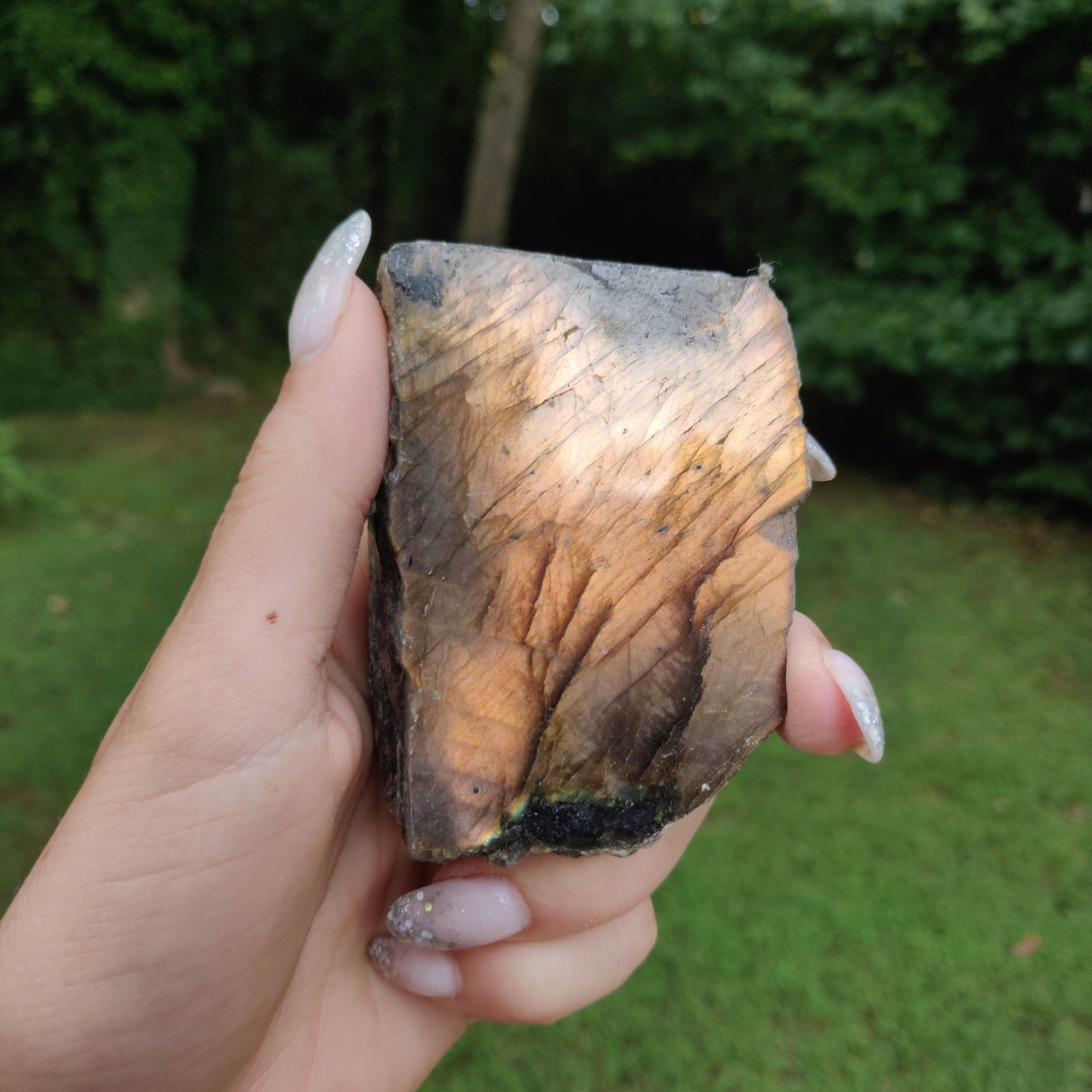 Orange Labradorite Slab (#J15)