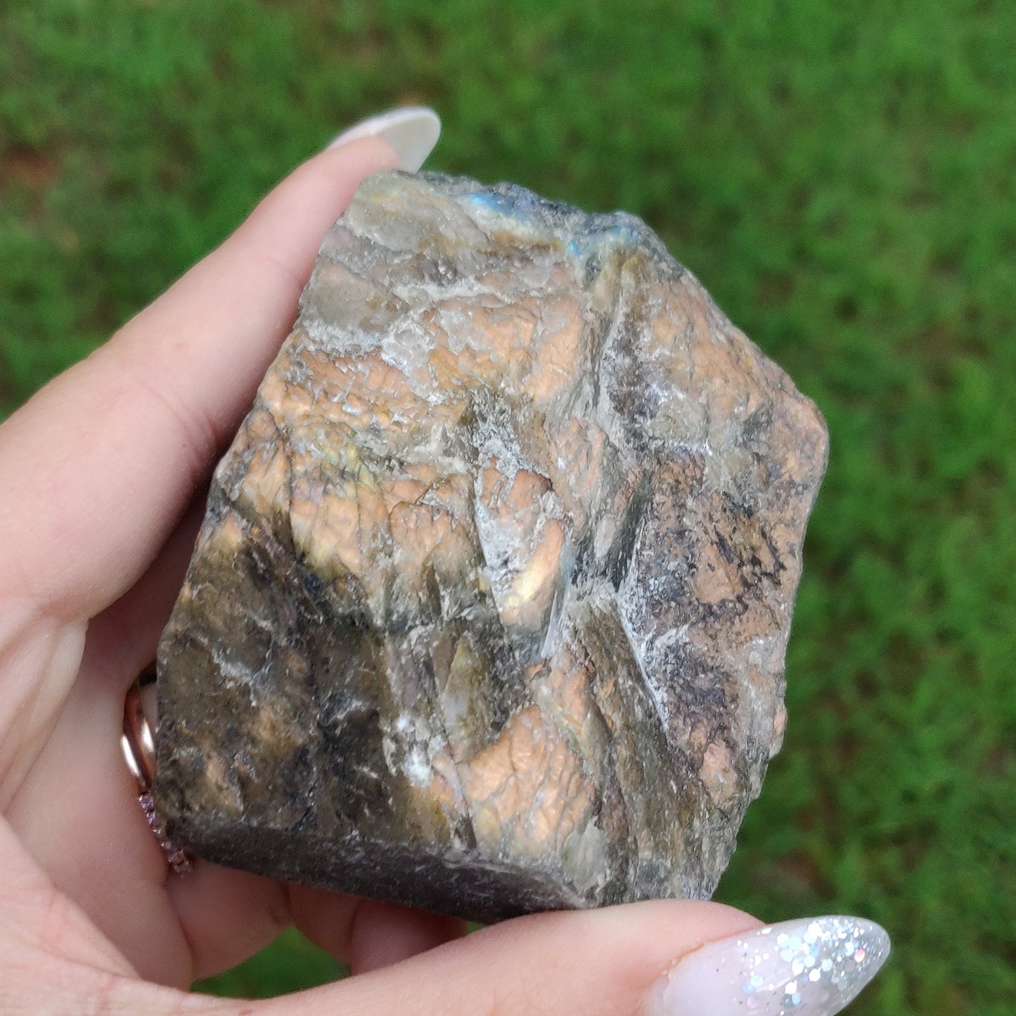 Orange Labradorite Slab (#J15)