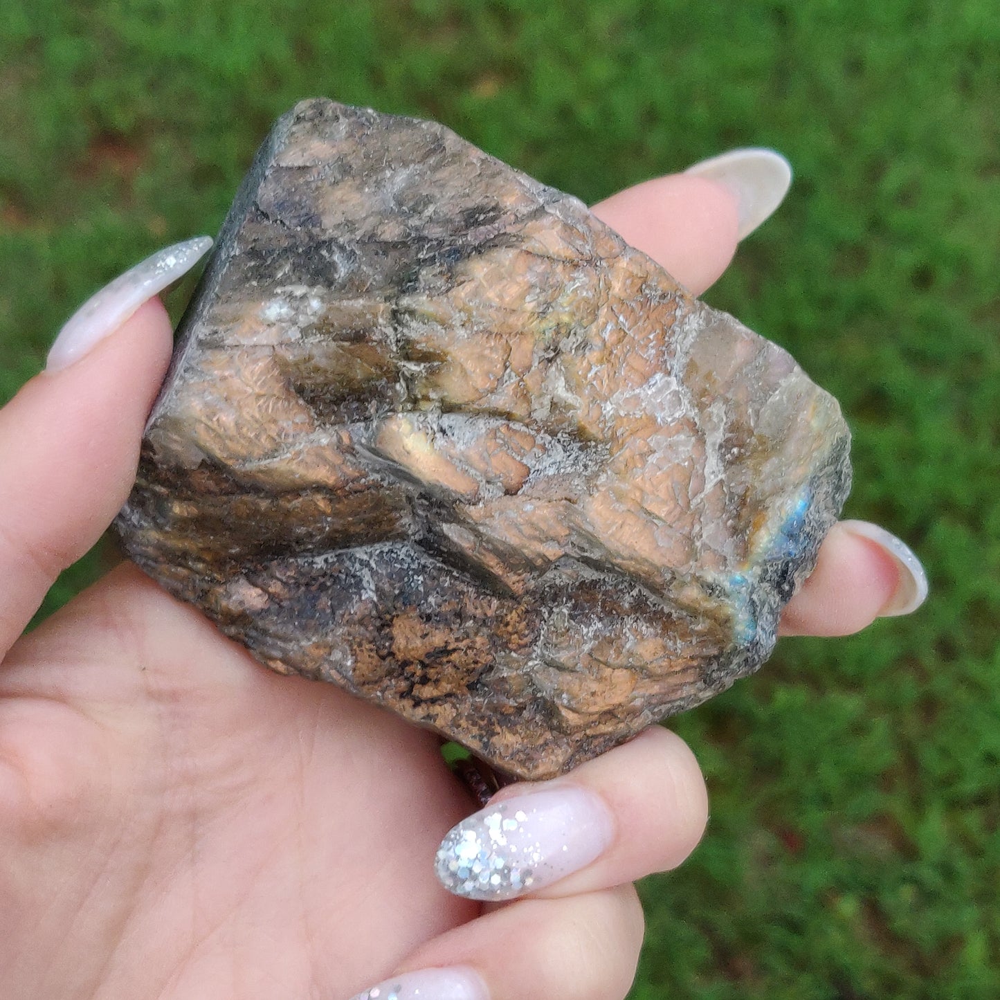 Orange Labradorite Slab (#J15)