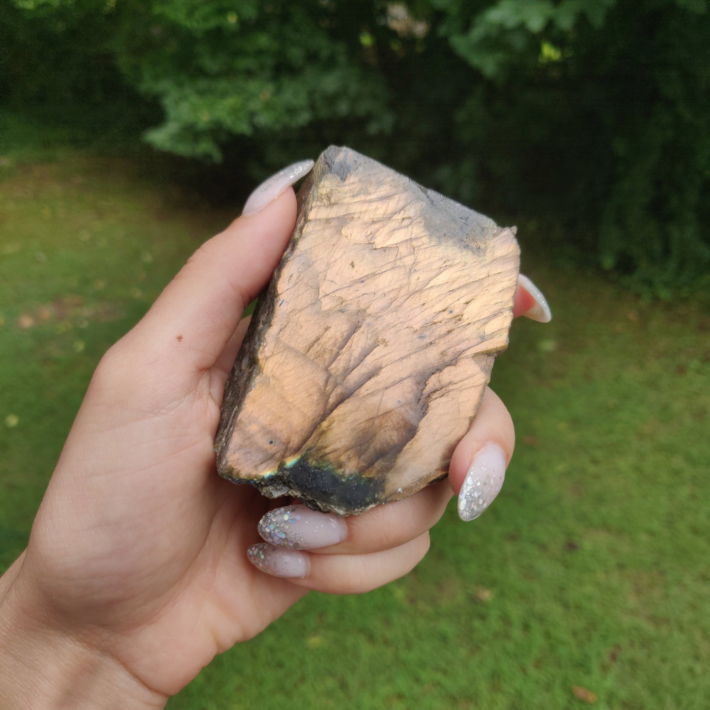Orange Labradorite Slab (#J15)
