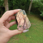 Pink & Gold Labradorite Slab (#J12)