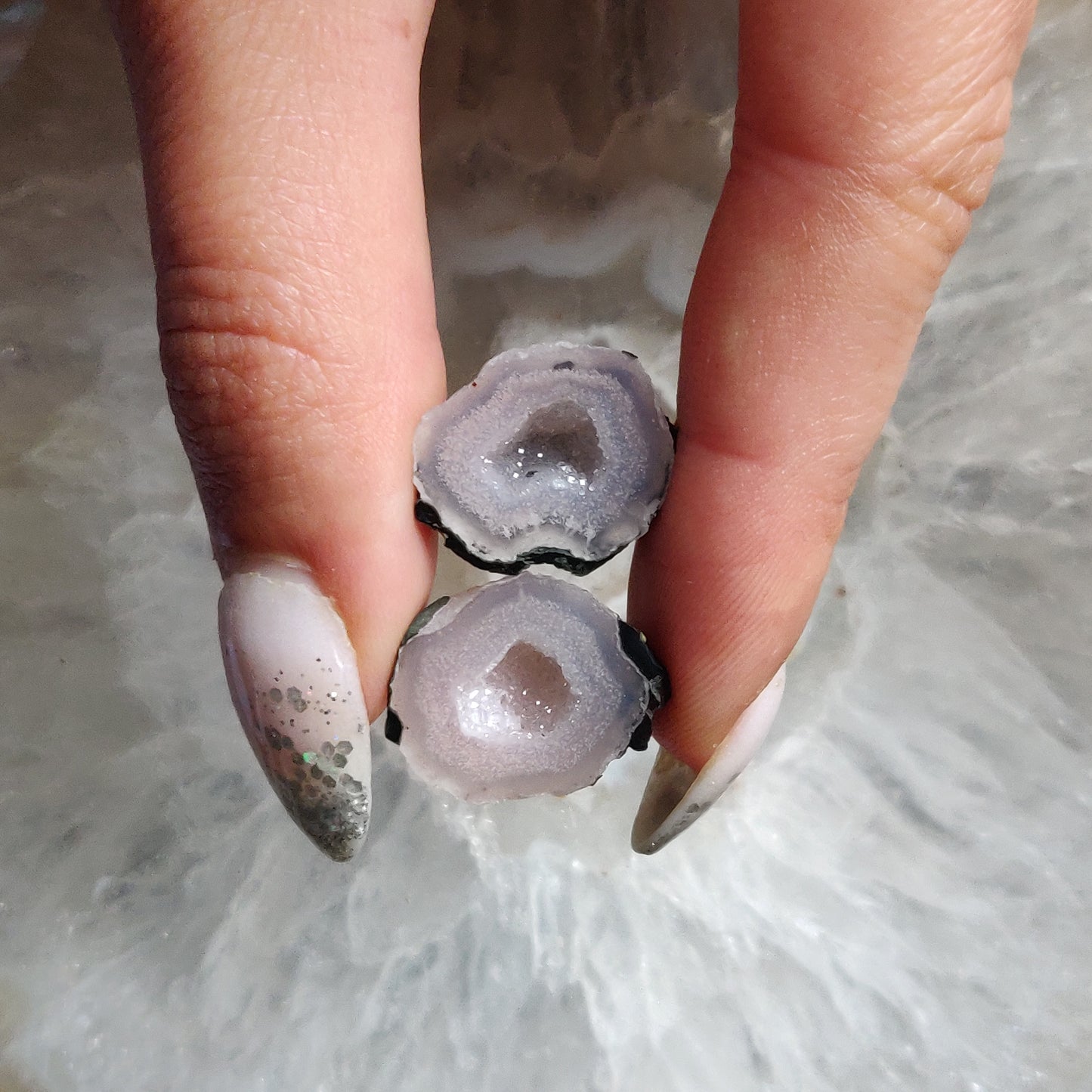 Tabasco Geode Pair (#V4)