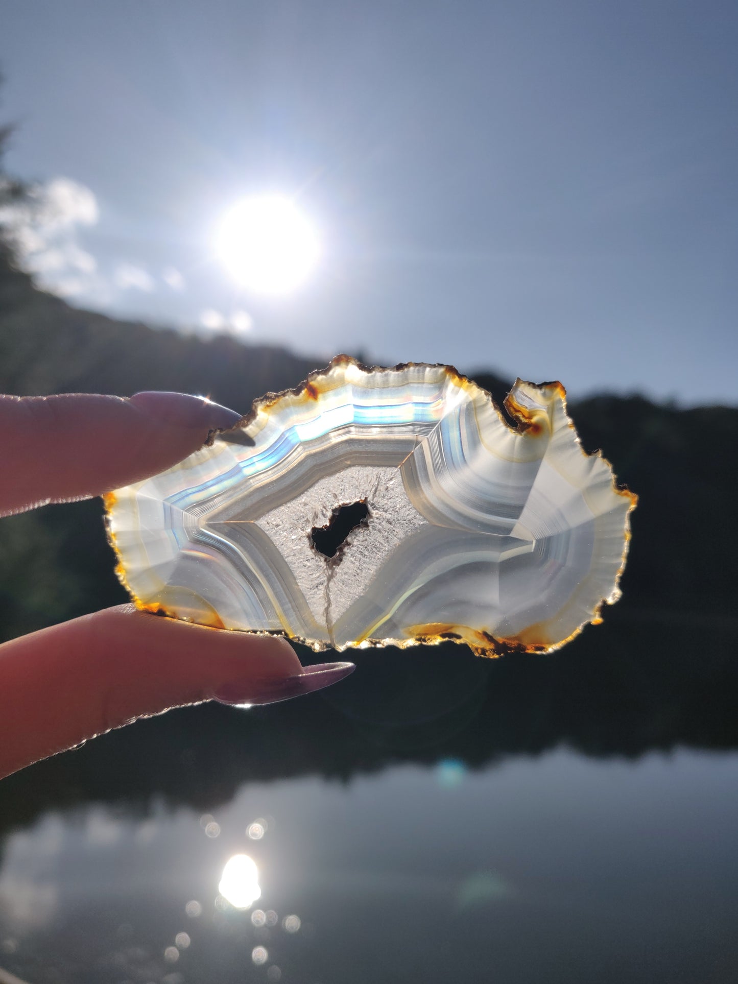 Iris Agate Slice (#5)