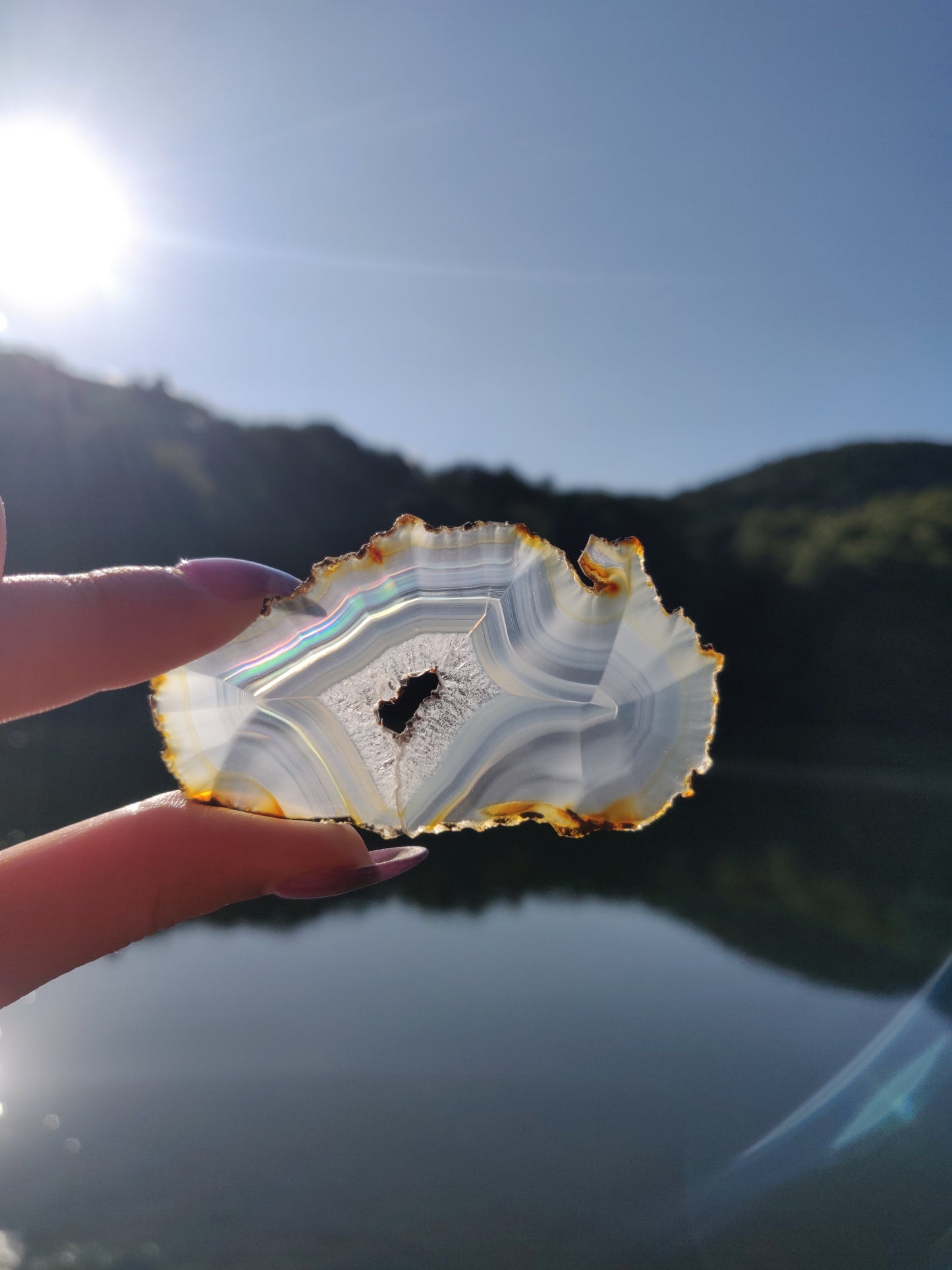 Iris Agate Slice (#5)