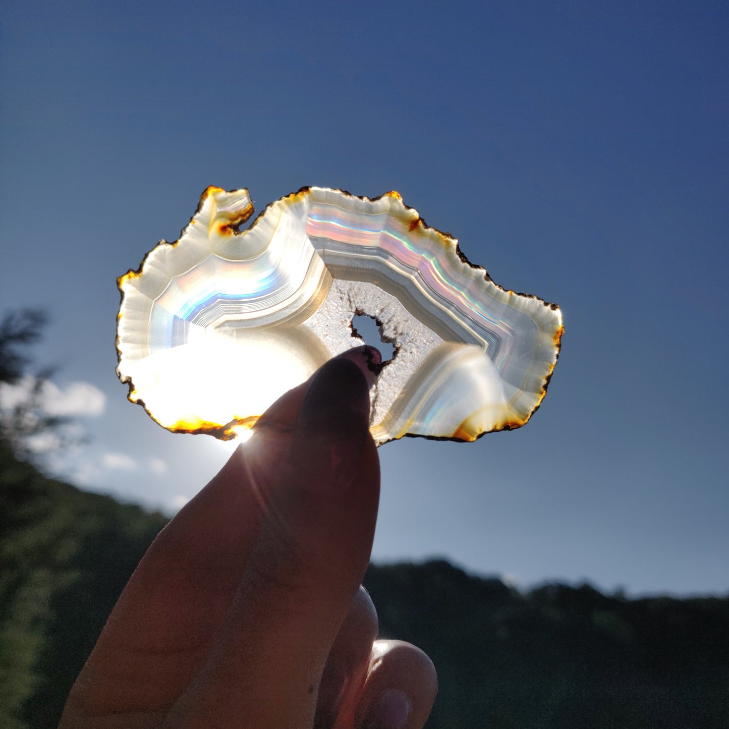 Iris Agate Slice (#5)
