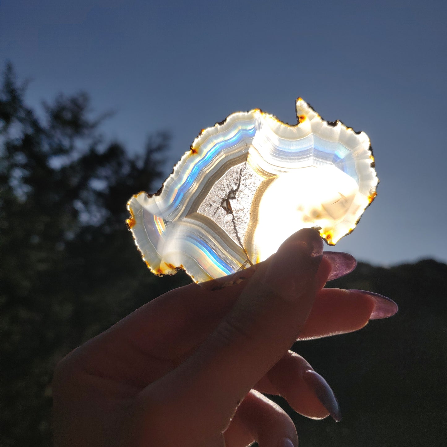 Iris Agate Slice (#7)