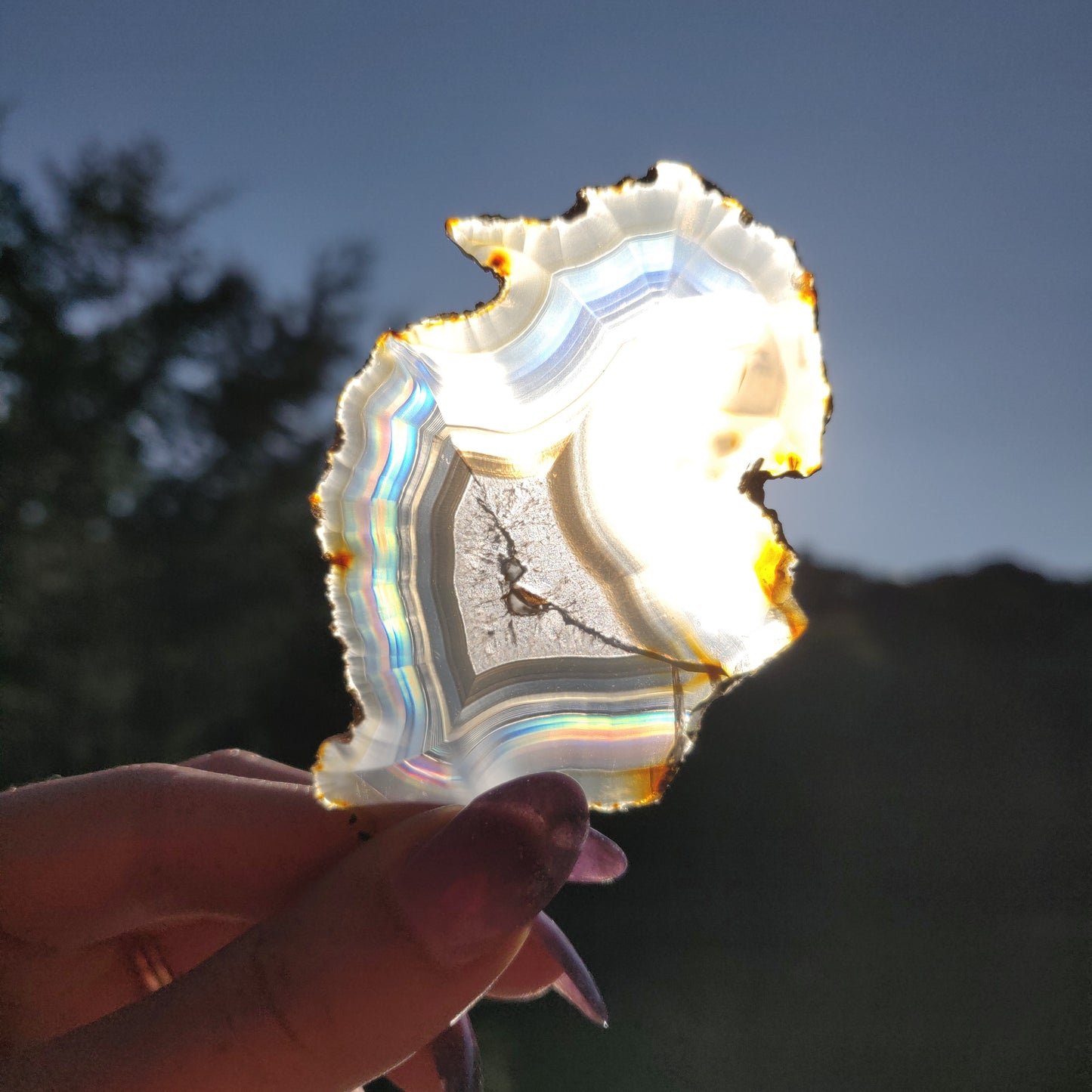 Iris Agate Slice (#7)