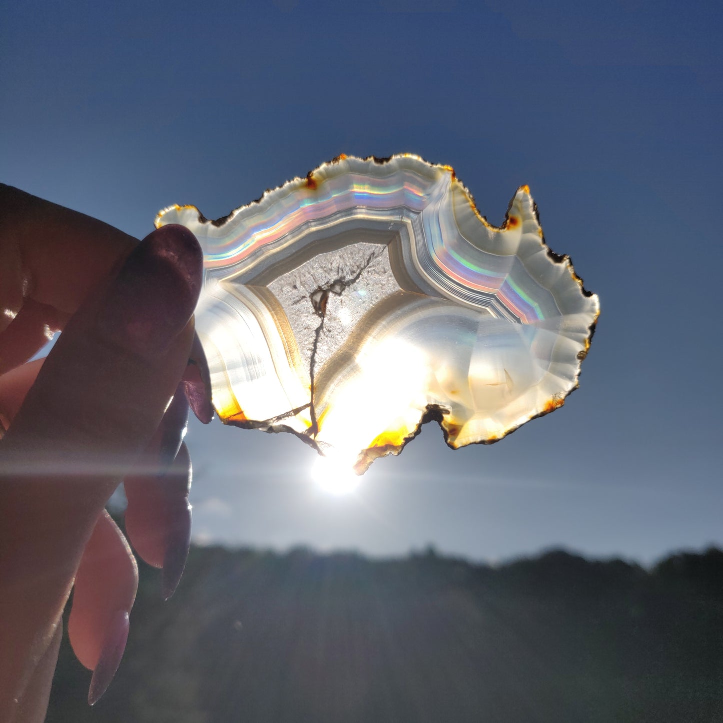 Iris Agate Slice (#7)