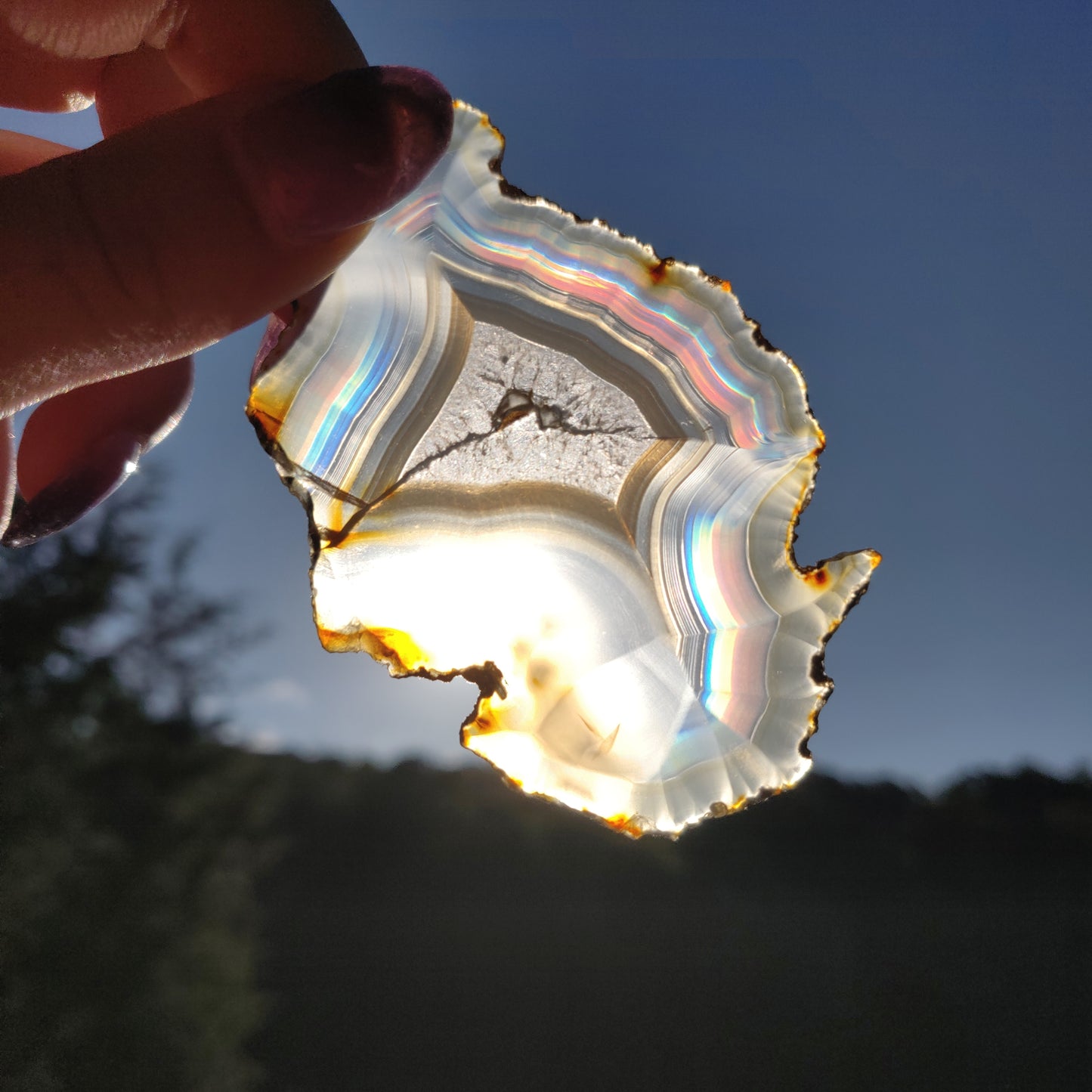 Iris Agate Slice (#7)