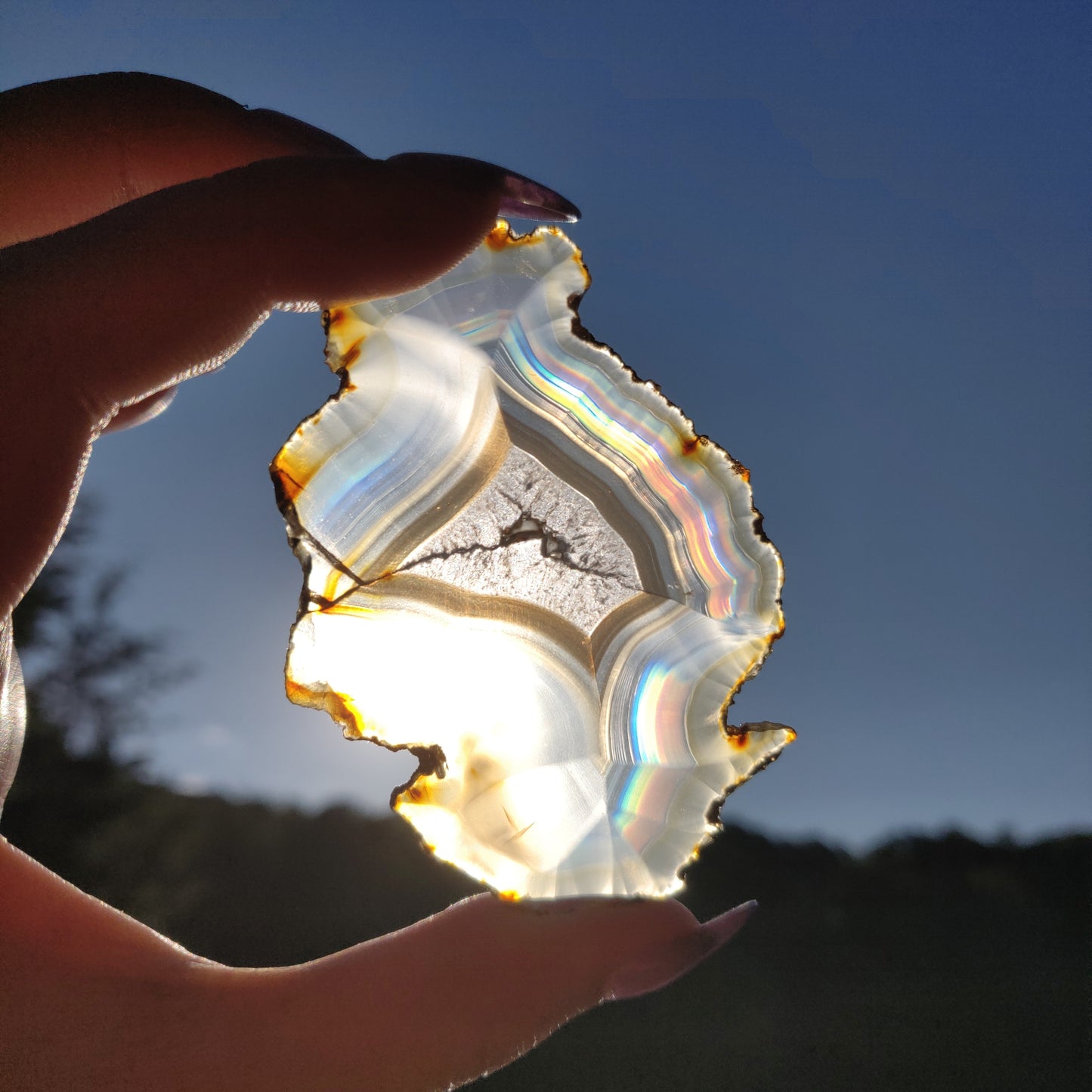 Iris Agate Slice (#7)