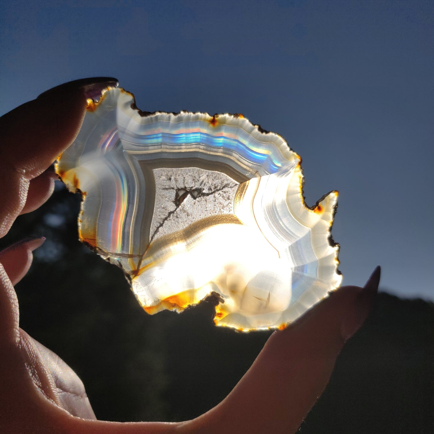 Iris Agate Slice (#7)