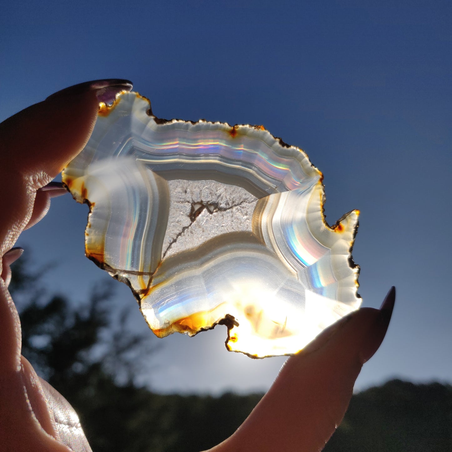 Iris Agate Slice (#7)